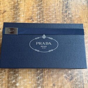 Prada men’s shoe Box with Ribbon and metal buckle